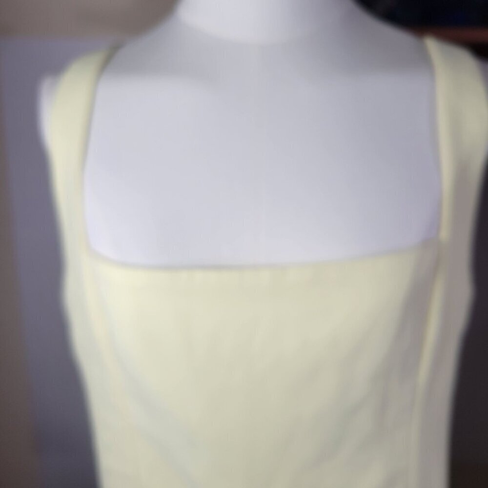 Lulus Glamorous Disposition Light Yellow Ruched Maxi Dress Size XL - Picture 2 of 7